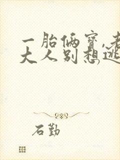 一胎俩宝,老婆大人别想逃最近章节