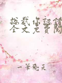 总裁你认错人了全文免费阅读