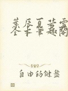 叶辰夏若雪孙怡全本笔趣阁