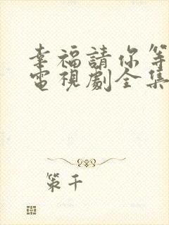 幸福请你等等我电视剧全集免费观看26集