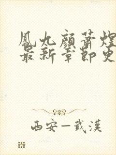 凤九颜萧煜小说最新章节更新免费阅读