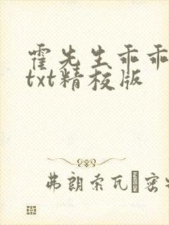 霍先生乖乖宠我txt精校版