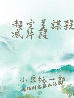 超完美谋杀案删减片段