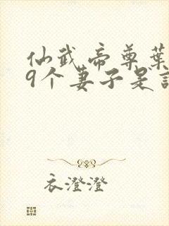 仙武帝尊叶辰19个妻子是谁