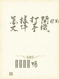 怎样打开exe文件手机