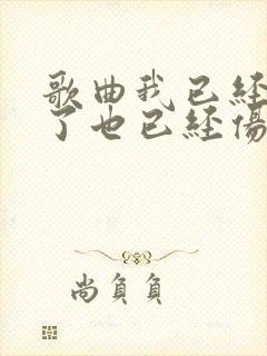 歌曲我已经爱过了也已经伤过了