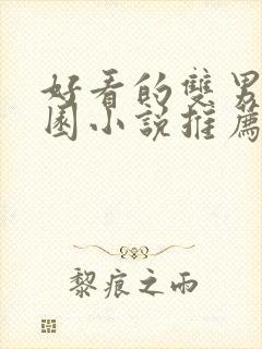 好看的双男主校园小说推荐