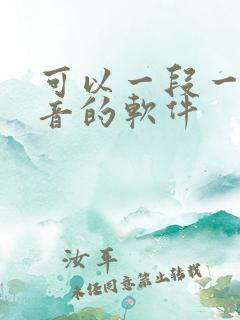 可以一段一段录音的软件