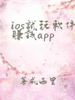ios试玩软件赚钱app
