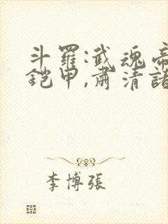 斗罗:武魂帝皇铠甲,肃清诸邪免费阅读