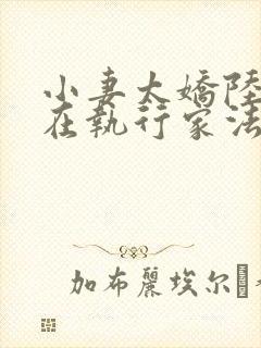 小妻太娇陆爷又在执行家法免费阅读小说