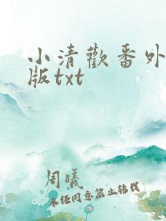 小清欢番外完整版txt
