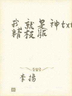 我就是神txt精校版