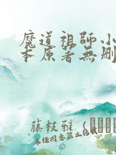 魔道祖师小说全本原著无删改
