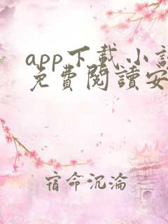 app下载小说免费阅读安装