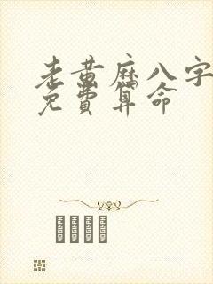 老黄历八字算命免费算命