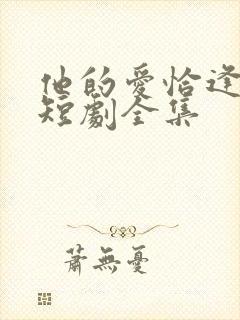 他的爱恰逢其时短剧全集