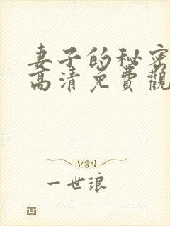 妻子的秘密漫画高清免费观看