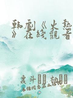 韩剧《火热综艺》在线观看