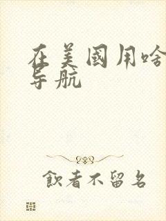 在美国用啥地图导航