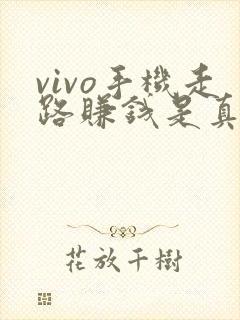 vivo手机走路赚钱是真的吗?