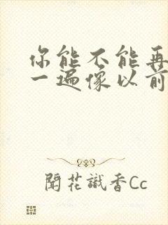 你能不能再爱我一遍像以前是什么歌