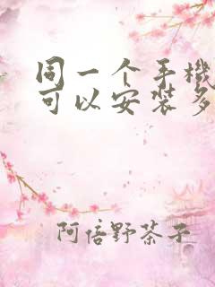 同一个手机怎么可以安装多个微信