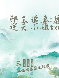 邪王追妻:废材逆天小姐txt