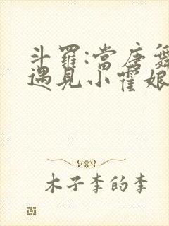 斗罗:当唐舞麟遇见小霍娘