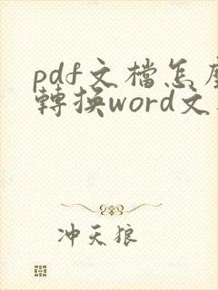 pdf文档怎么转换word文档编辑