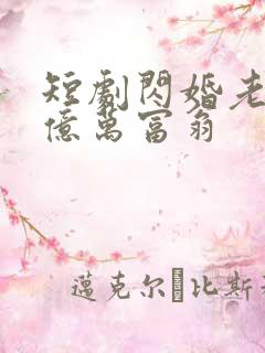 短剧闪婚老公是亿万富翁