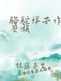 骆驼祥子作者什么族