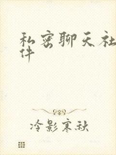 私密聊天社交软件