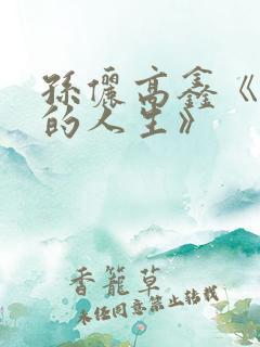 孙俪高鑫《蛮好的人生》