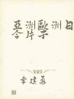 亚洲欧洲日韩综合片子