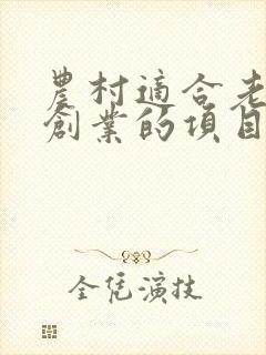 农村适合老年人创业的项目