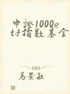 中证1000etf指数基金有哪些