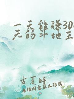一天能赚300元的斗地主游戏