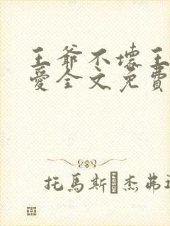 王爷不坏王妃不爱全文免费阅读