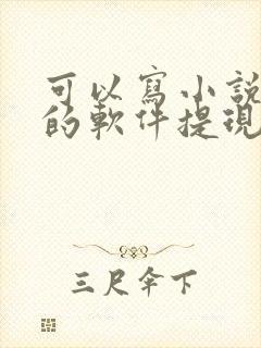 可以写小说赚钱的软件提现到微信