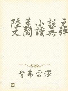 陆叶小说免费全文阅读无弹窗