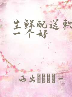 生鲜配送软件哪一个好