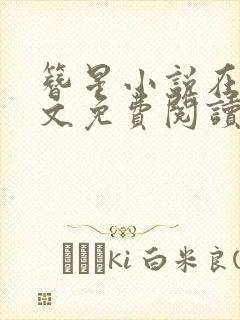 簪星小说在线全文免费阅读