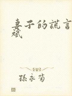 妻子的谎言江一斌