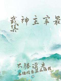 武神主宰最新一集