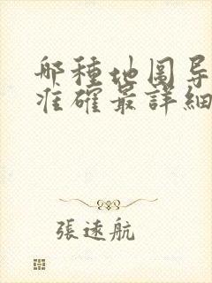 哪种地图导航最准确最详细