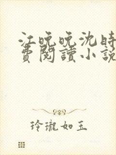 江晚晚沈时霆免费阅读小说