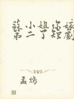 苏小姐你嫁错人第二了短剧免费观看