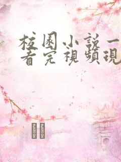 校园小说一口气看完视频现言甜宠言情