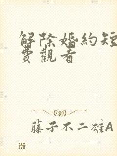 解除婚约短剧免费观看